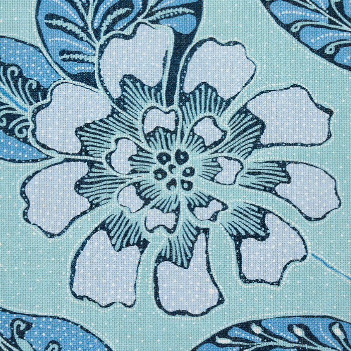 Schumacher Kava Cay Indoor/Outdoor Blues Fabric 181001