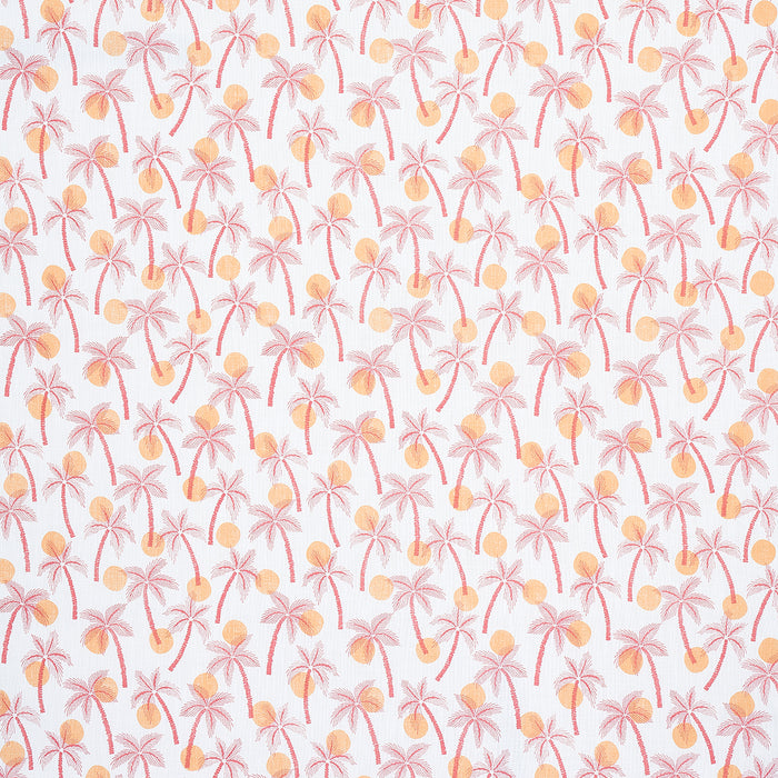 Schumacher Clarabella Palm Indoor/Outdoor Citrus Fabric Sample 181010