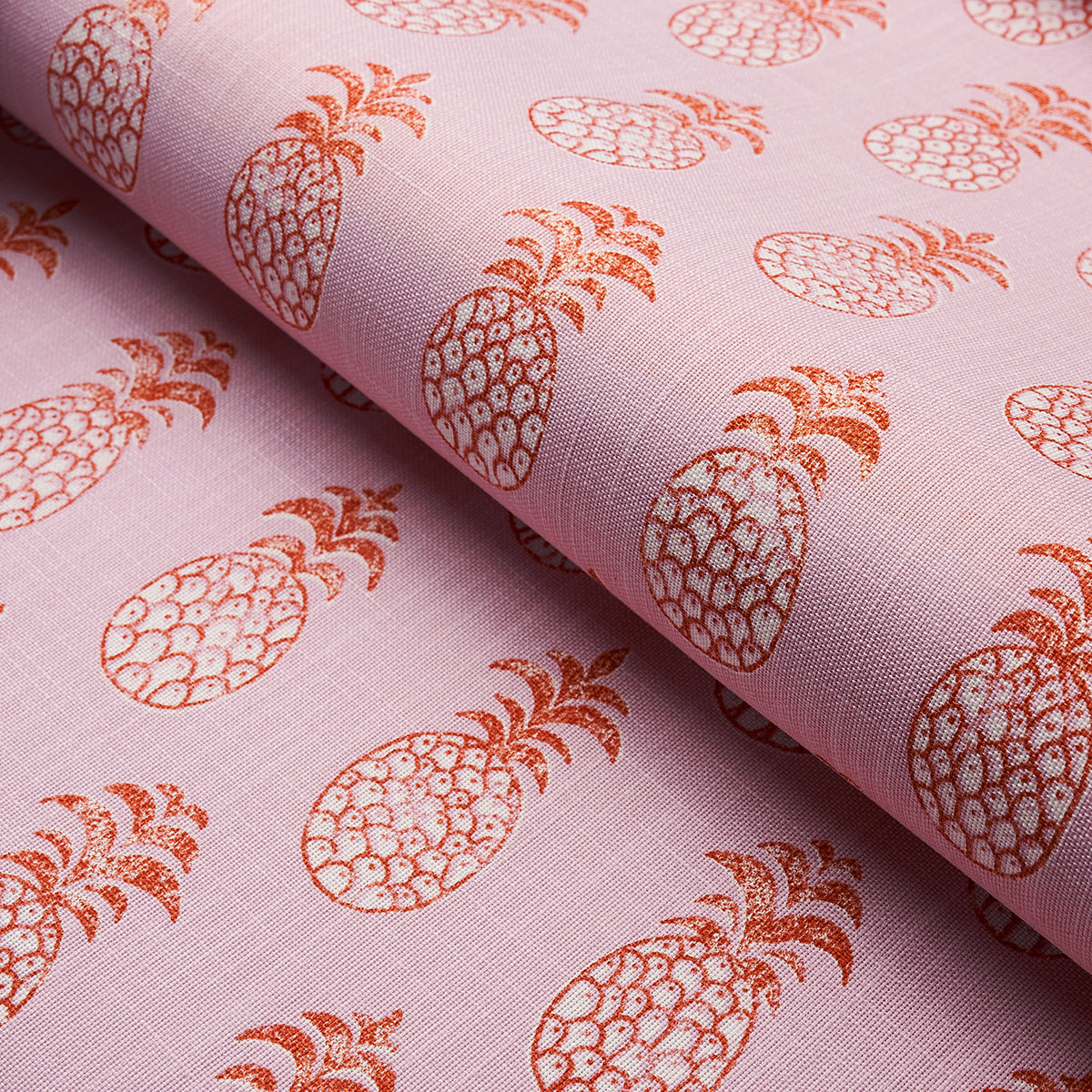 Schumacher Piña Cove Indoor/Outdoor Flamingo Fabric Sample 181021