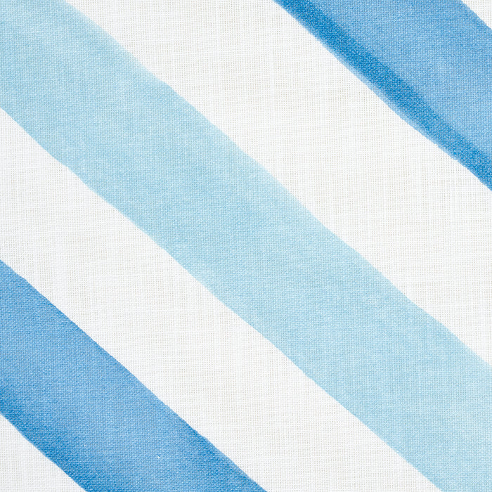 Schumacher Seaside Stripe Indoor/Outdoor Ocean Fabric 181262