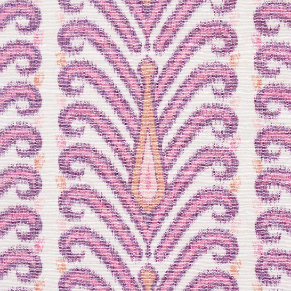 Schumacher Augustine Ikat Fuchsia Fabric Sample 181272