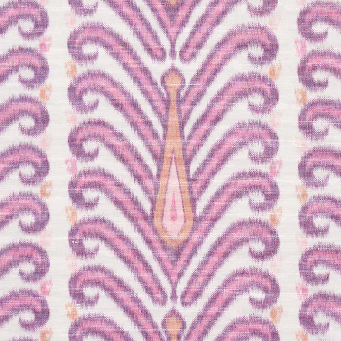 Schumacher Augustine Ikat Fuchsia Fabric Sample 181272