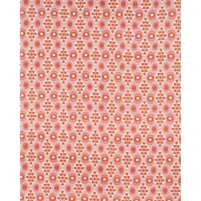 Schumacher Hamilton Ikat Pink And Tangerine Fabric Sample 181302