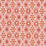 Schumacher Hamilton Ikat Pink And Tangerine Fabric Sample 181302