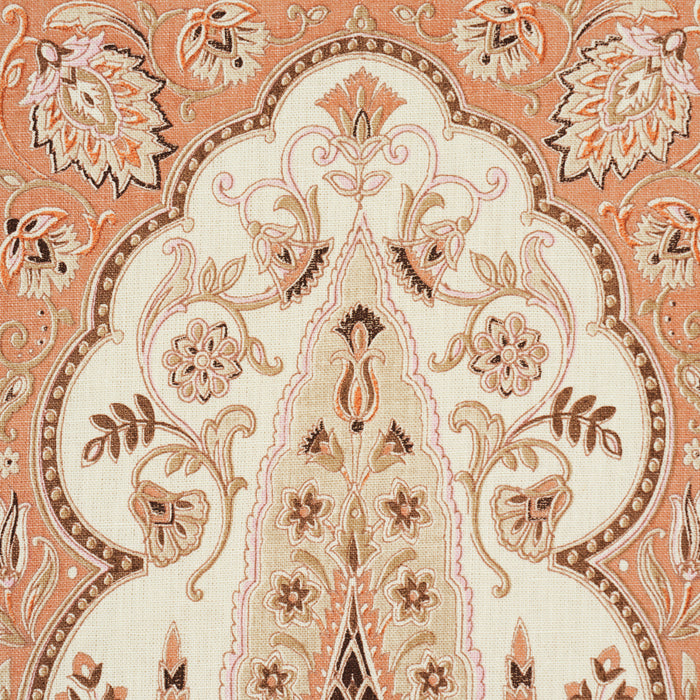 Schumacher Barra Palace Brown & Spice Fabric Sample 181310