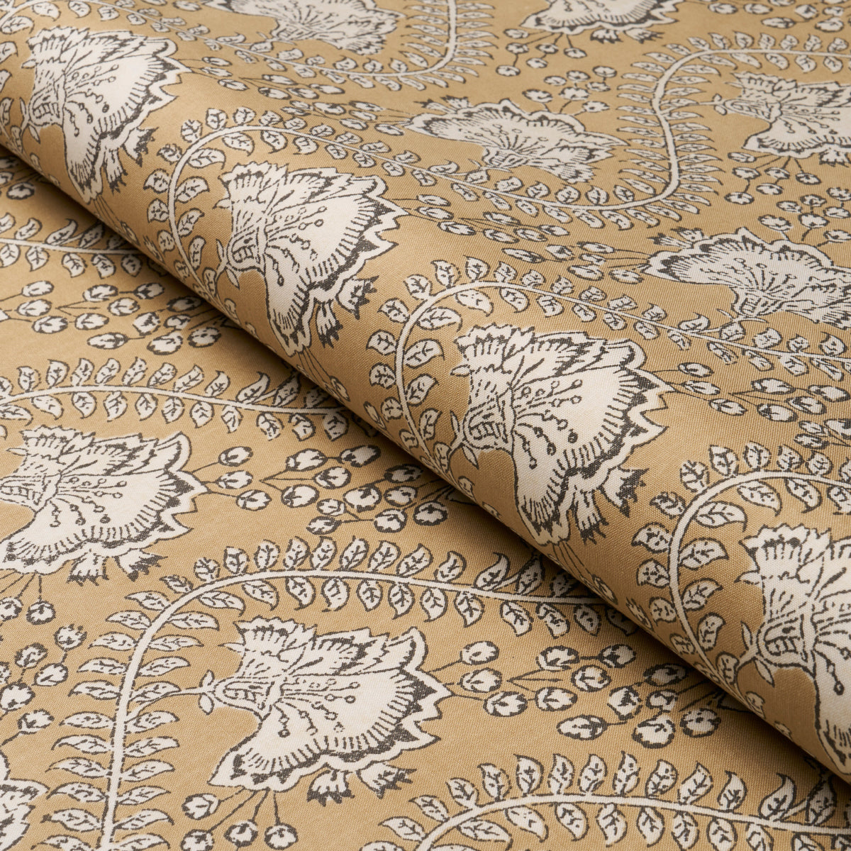 Schumacher Tombay Ochre Fabric Sample 181342