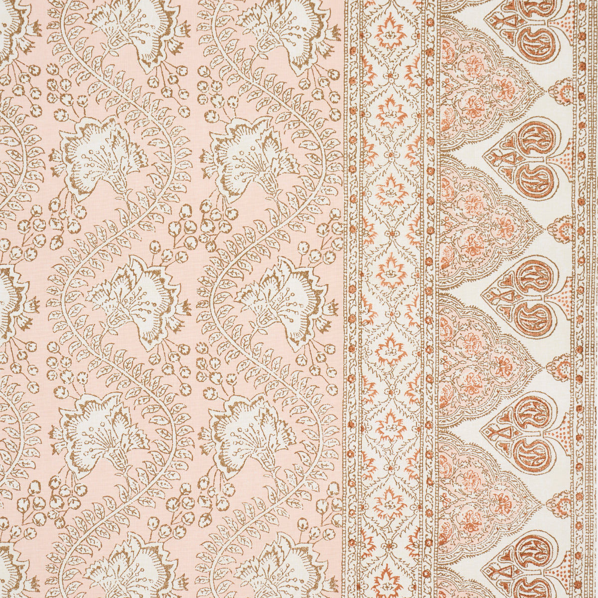 Schumacher Tombay Blush Fabric 181343