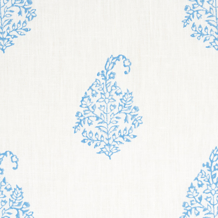 Schumacher Kerala Paisley Blue Fabric 181352