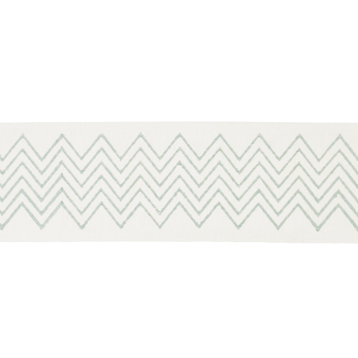 Schumacher Leora Hand Blocked Tape Narrow Sky Trim 181380