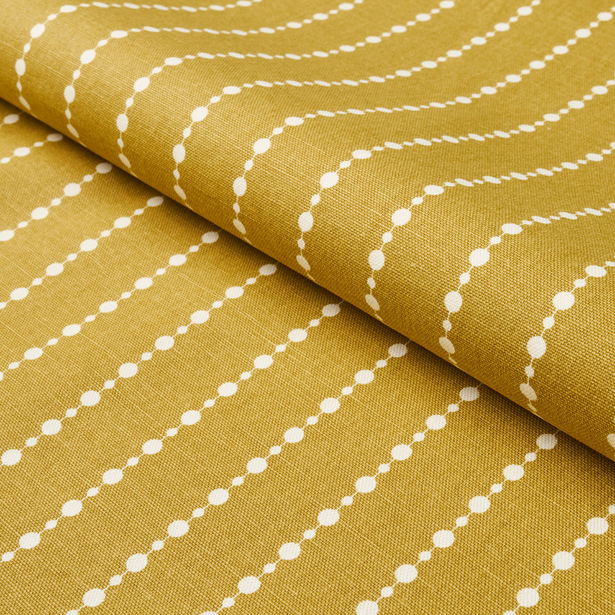 Schumacher Beaded Stripe Straw Fabric 181431