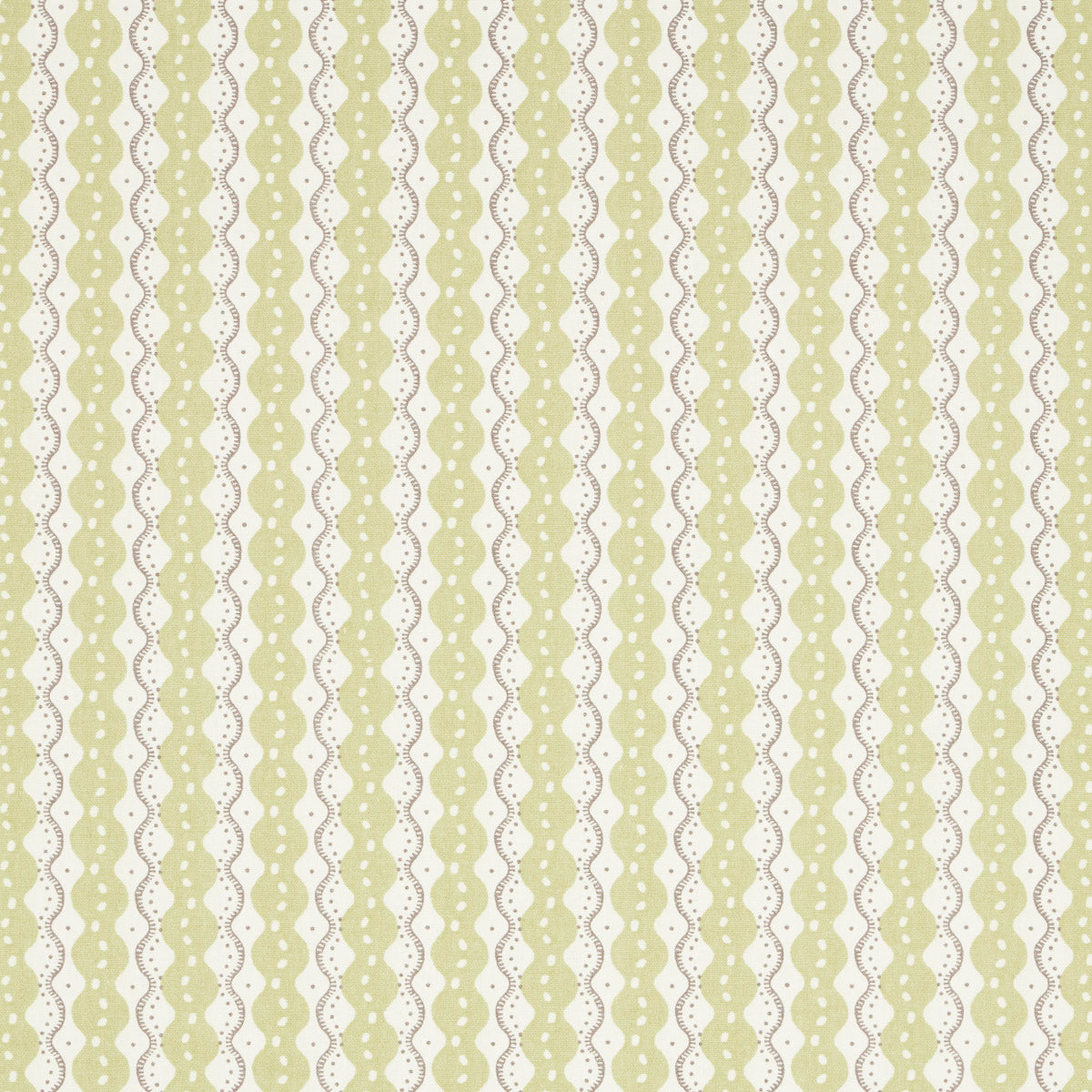 Schumacher Centipede Stripe Pea Fabric 181440