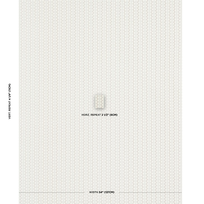Schumacher Centipede Stripe Pumice Fabric Sample 181441