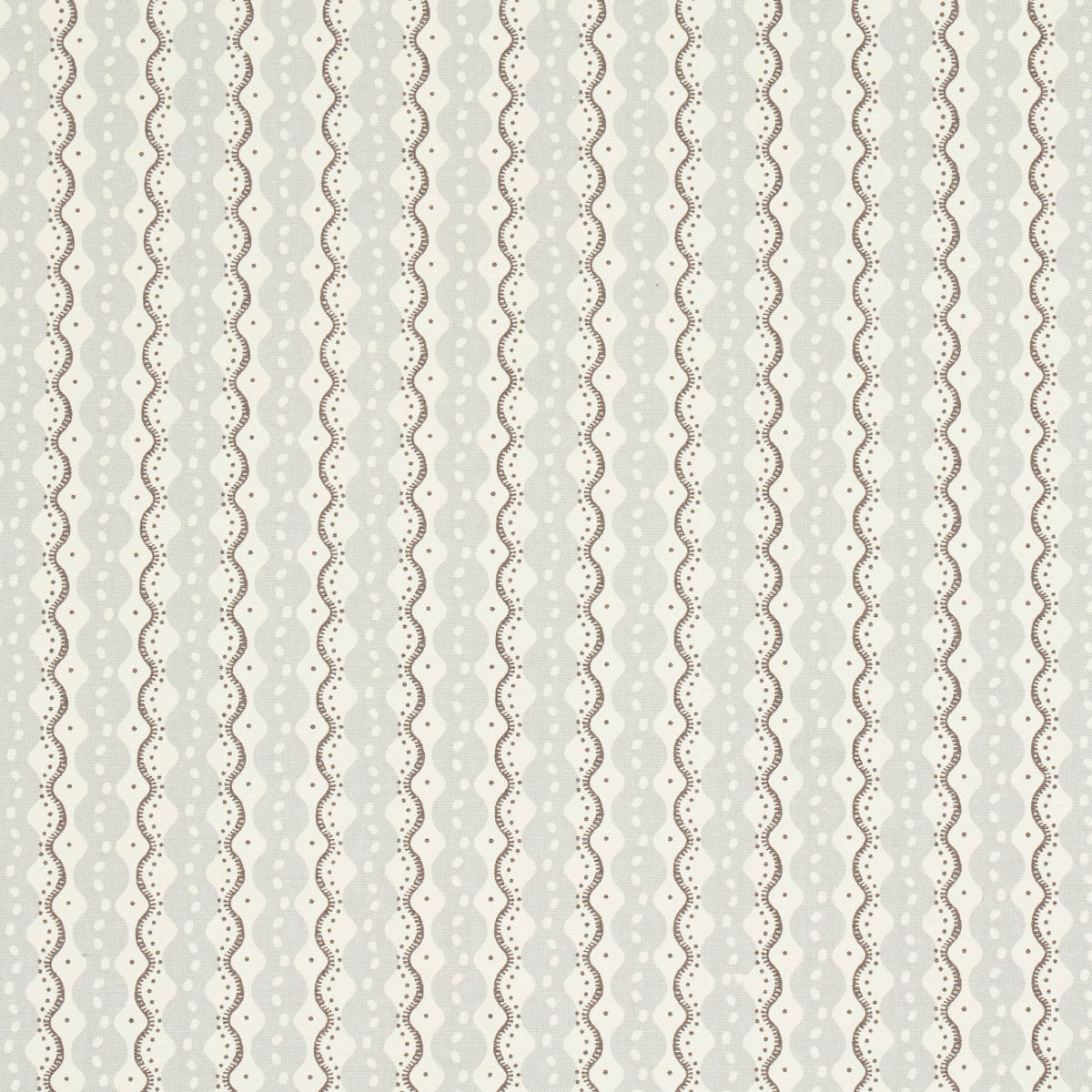 Schumacher Centipede Stripe Pumice Fabric 181441