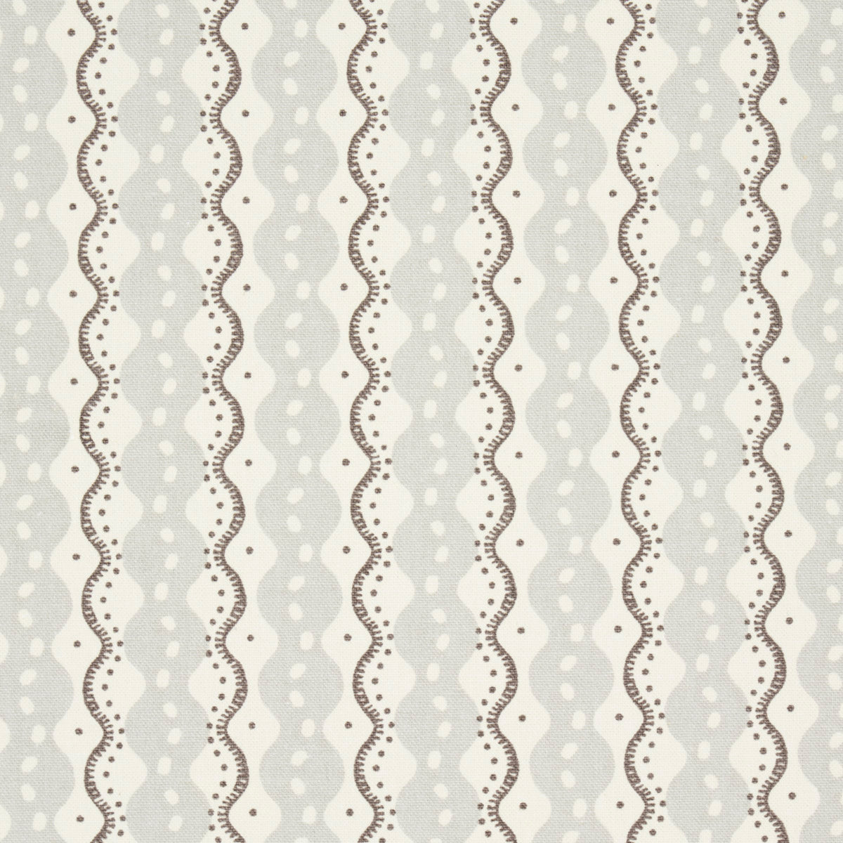 Schumacher Centipede Stripe Pumice Fabric Sample 181441