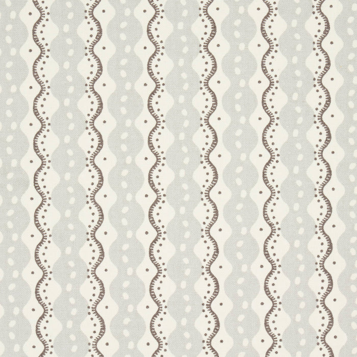 Schumacher Centipede Stripe Pumice Fabric Sample 181441