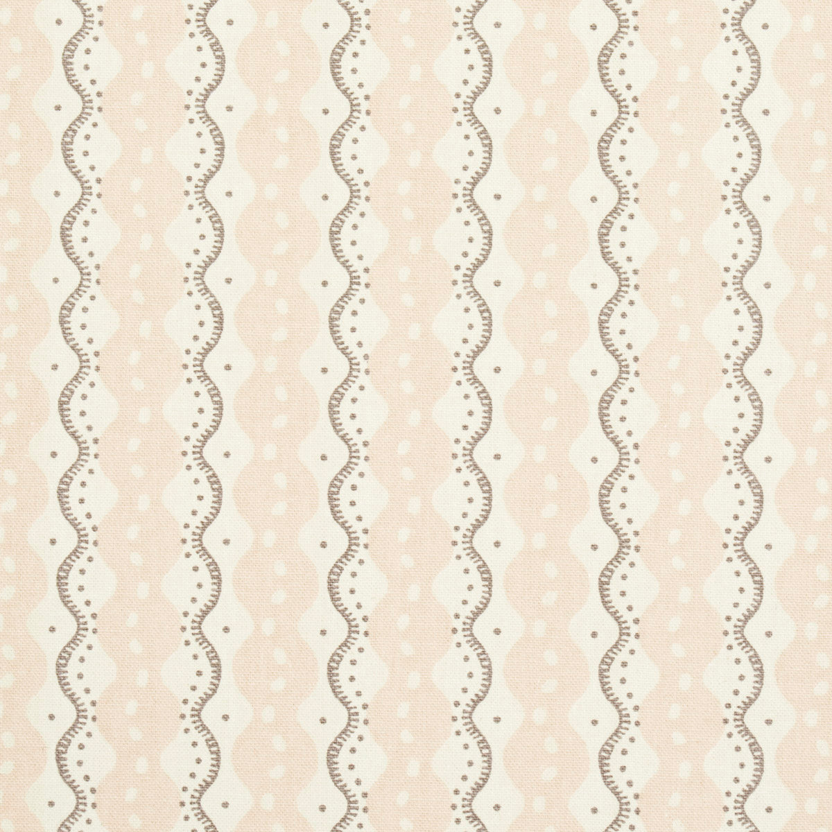 Schumacher Centipede Stripe Angel Pink Fabric Sample 181442