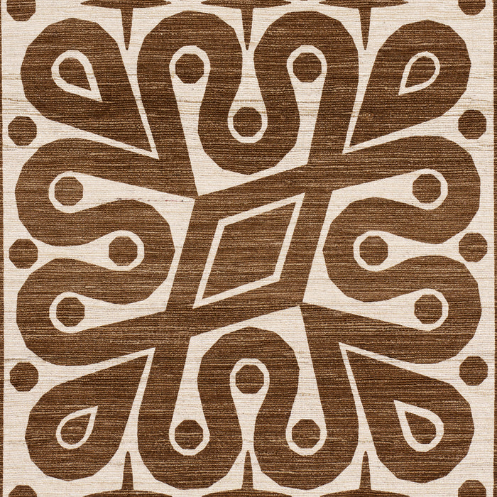 Schumacher Borneo Silk Brown Fabric 181470