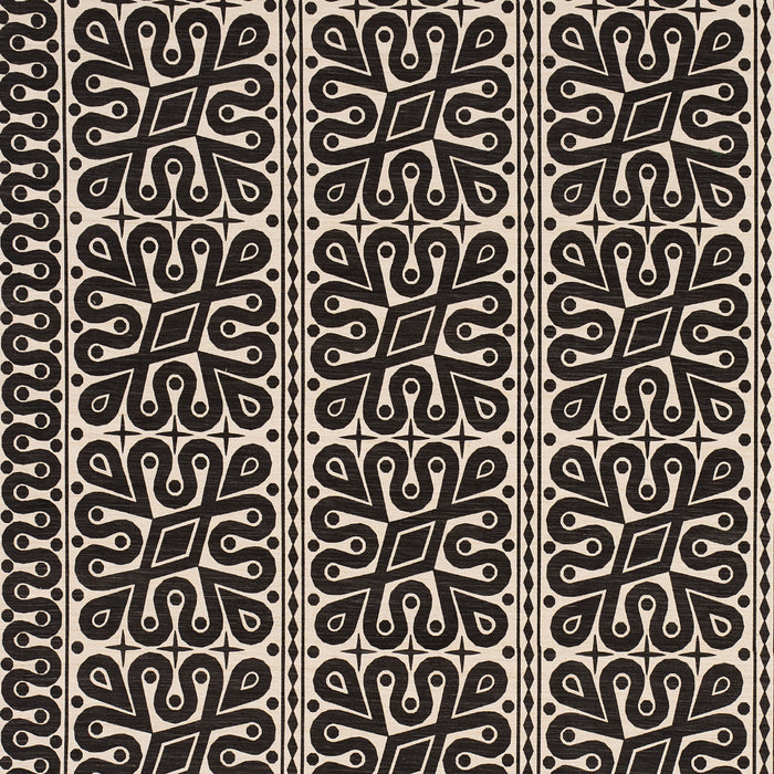 Schumacher Borneo Silk Black Fabric 181472