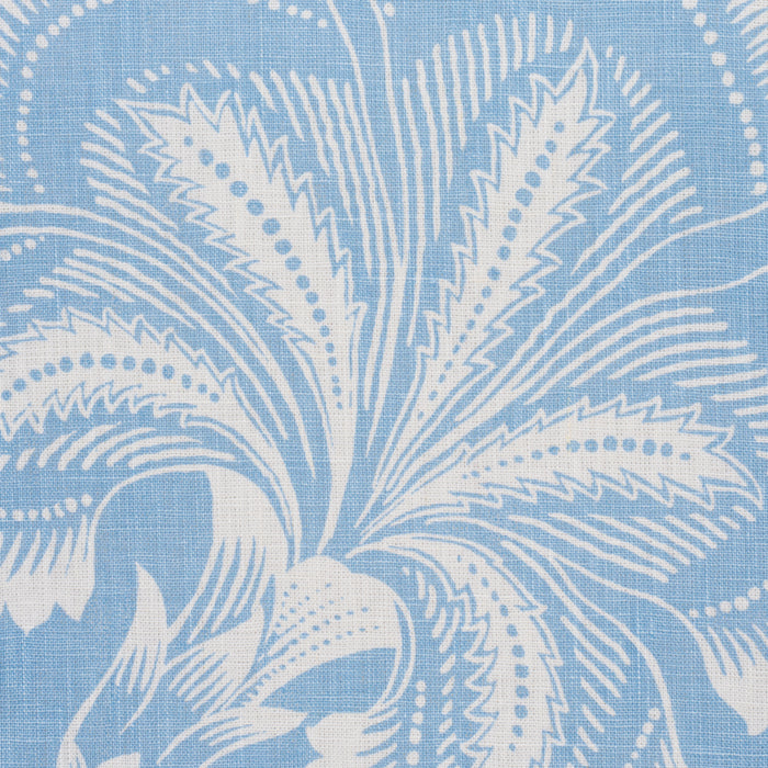 Schumacher Hothouse Flowers Silhouette Bliss Blue Fabric 181481