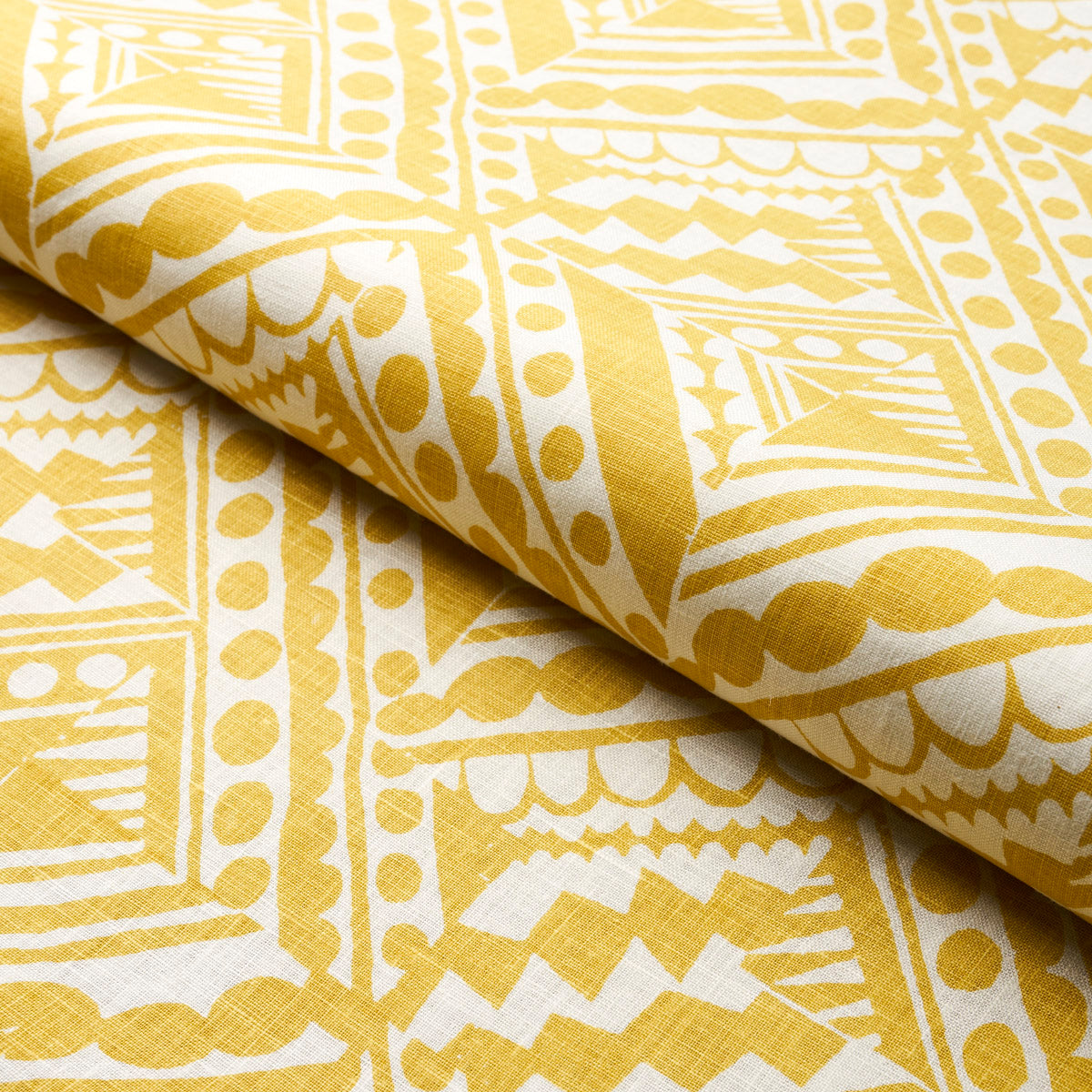 Schumacher Topsy Turvy Citron Fabric 181490