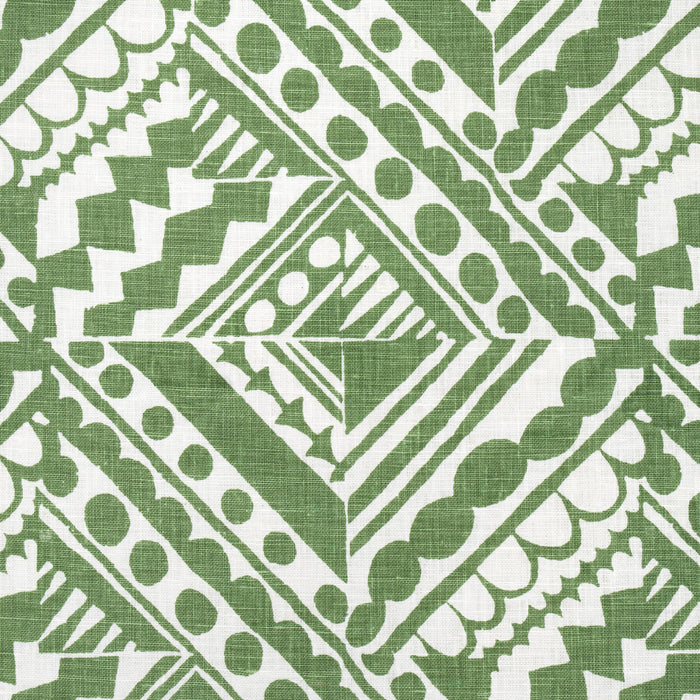 Schumacher Topsy Turvy Green Fabric 181491