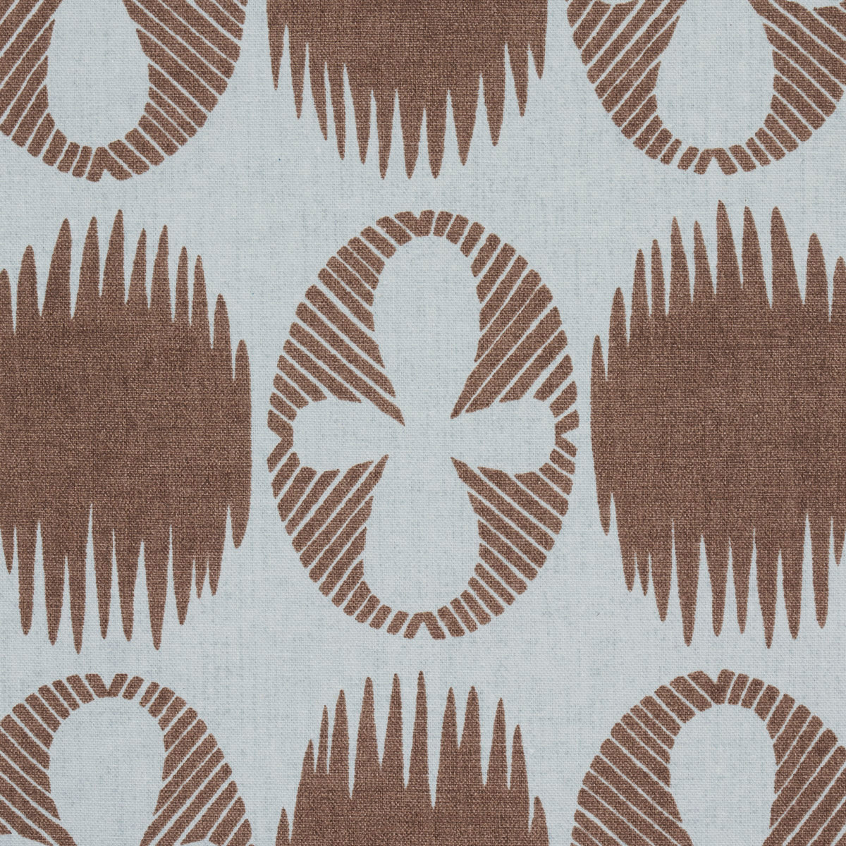 Schumacher Lunaria Brown On Sky Fabric 181510