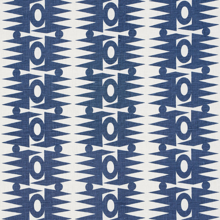 Schumacher Ra Navy Fabric 181520