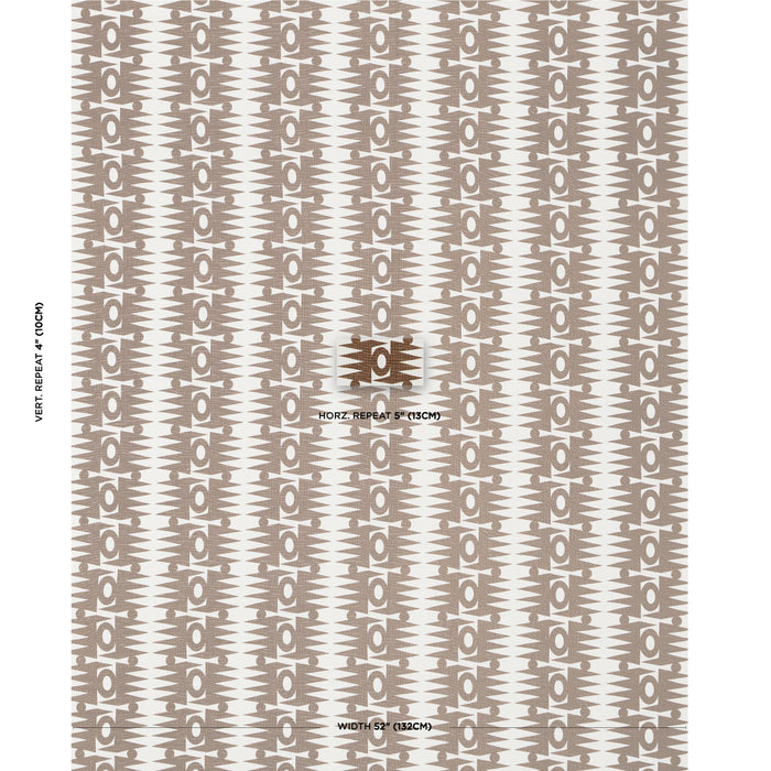 Schumacher Ra Brown Fabric Sample 181522