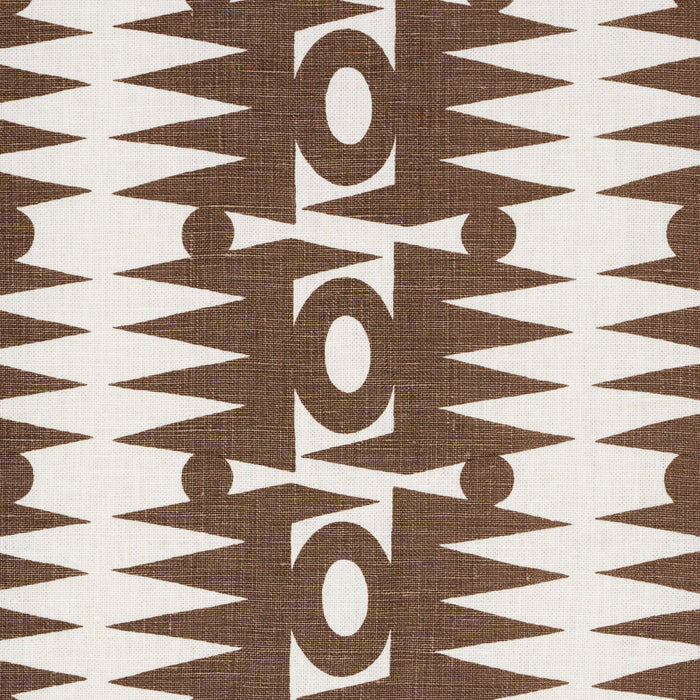 Schumacher Ra Brown Fabric 181522