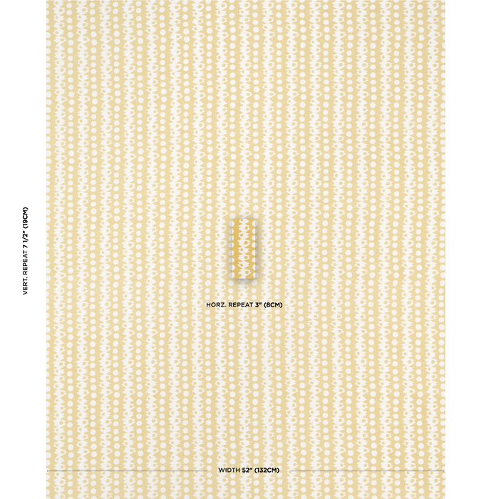 Schumacher Trickledown Citron Fabric Sample 181551