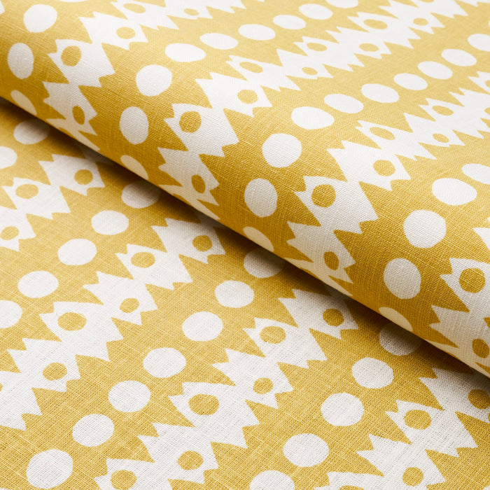 Schumacher Trickledown Citron Fabric Sample 181551