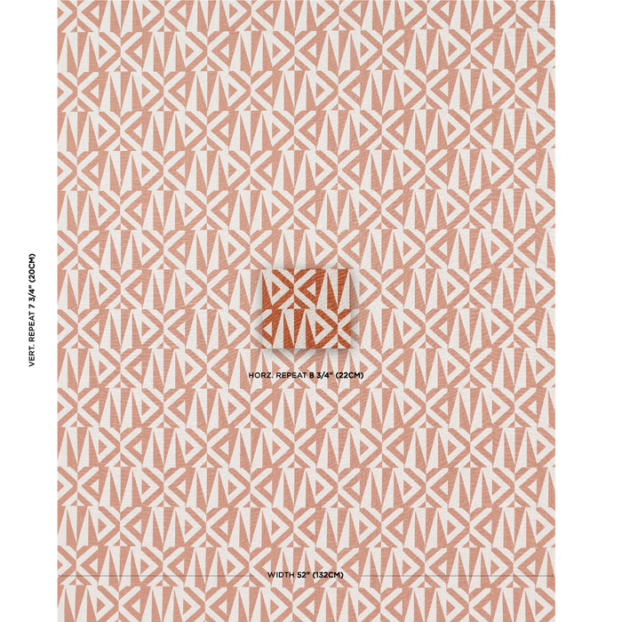 Schumacher Amero Brick Fabric Sample 181642