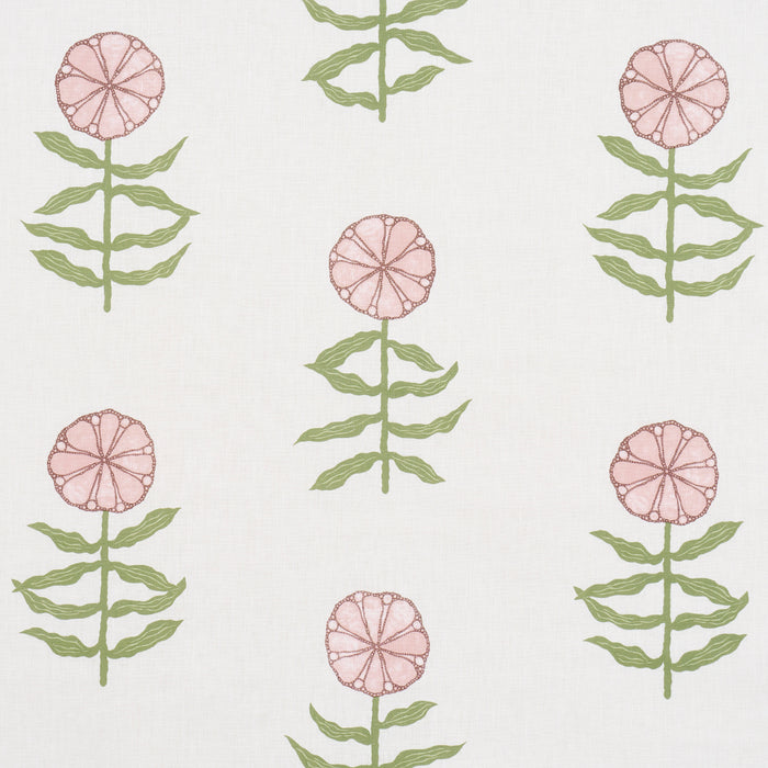 Schumacher Pretty Petals Blush Fabric Sample 181660