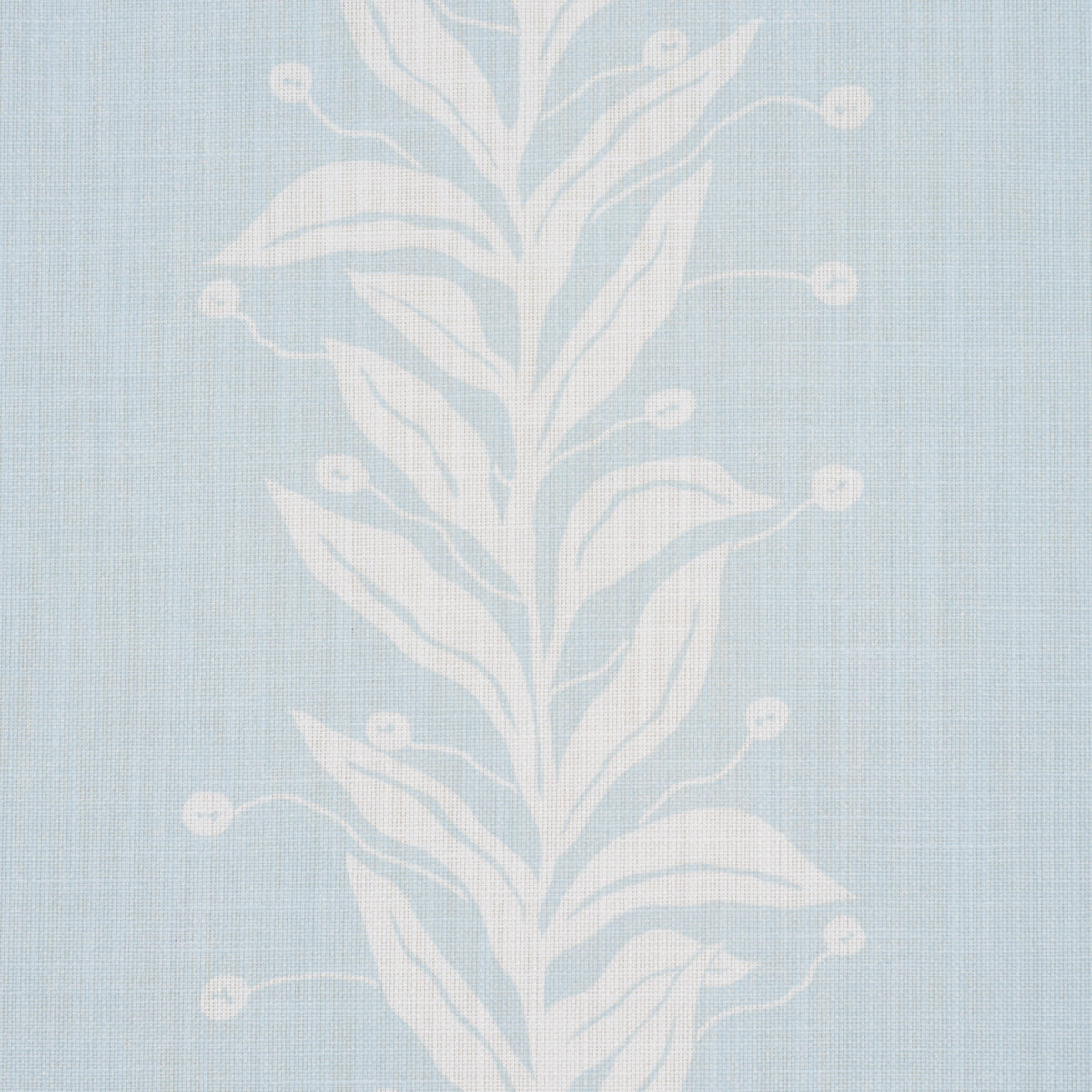 Schumacher Tendril Stripe Indoor/Outdoor Sky Fabric 181670