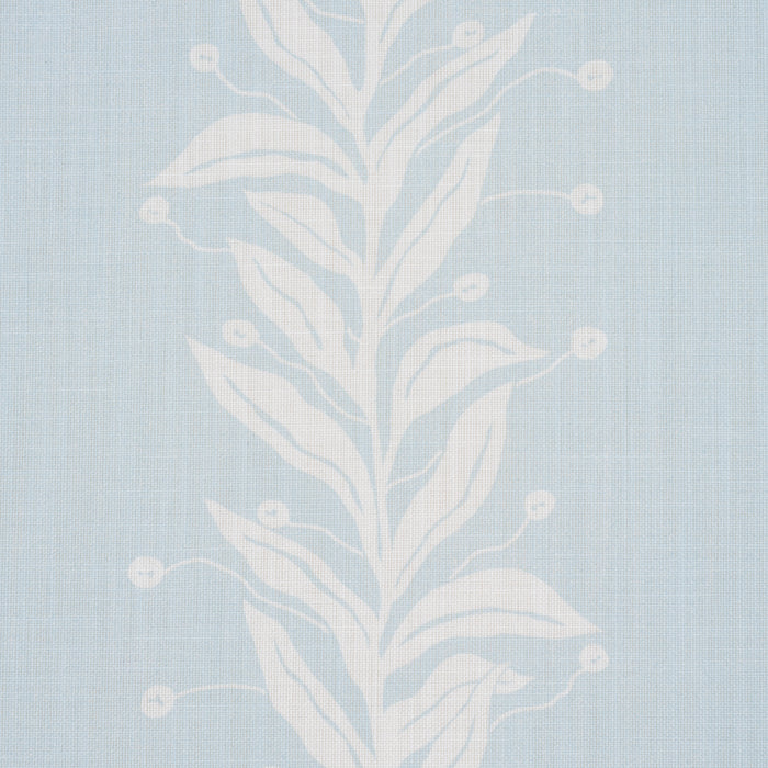 Schumacher Tendril Stripe Indoor/Outdoor Sky Fabric 181670