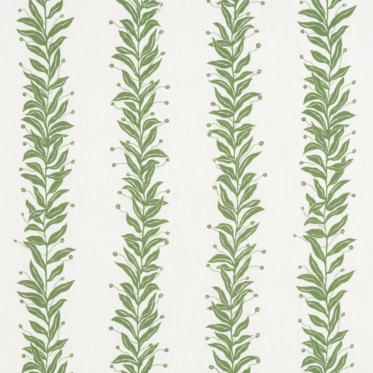 Schumacher Tendril Stripe Indoor/Outdoor Leaf Fabric 181672