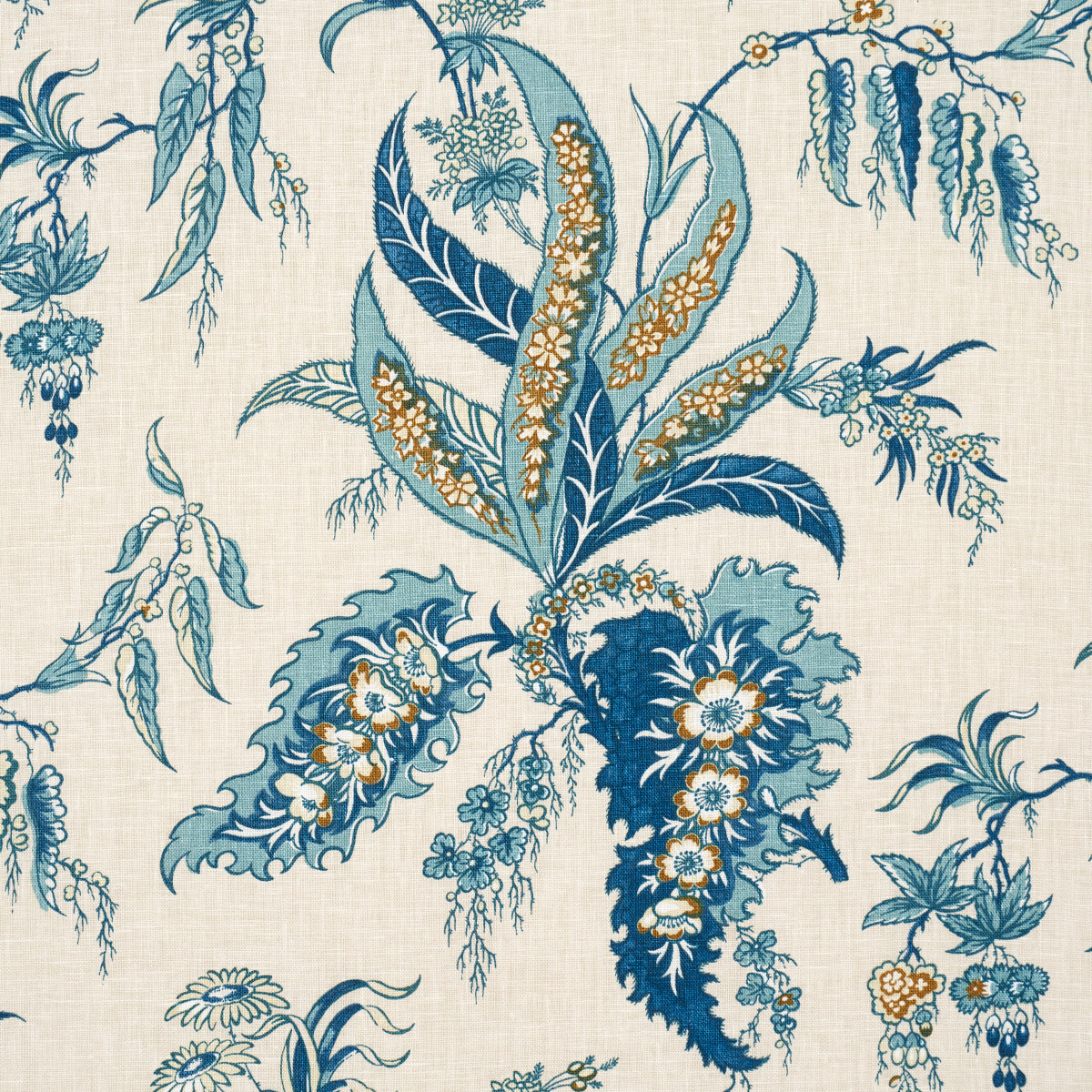 Schumacher Apolline Botanical Ciel & Marine Fabric 181731