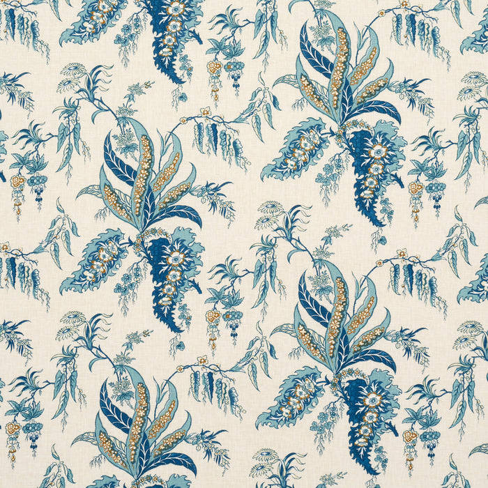 Schumacher Apolline Botanical Ciel & Marine Fabric 181731