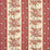 Schumacher Sylvain Floral Stripe Rouge Fabric 181740