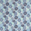 Schumacher Dahlia Hand Block Print Blues Fabric Sample 181800