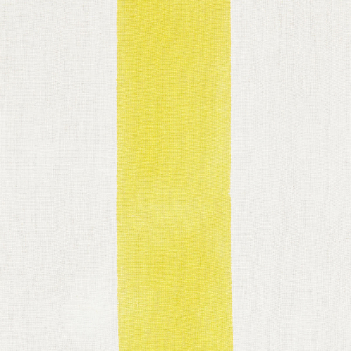 Schumacher Wide Hand Block Stripe Yellow Fabric 181812