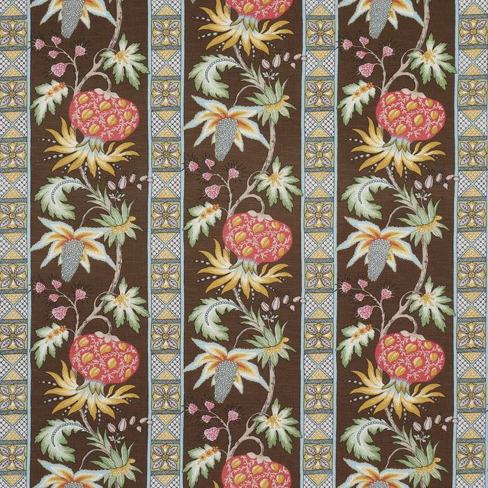 Schumacher Bailey Botanical Chocolate Fabric 181862