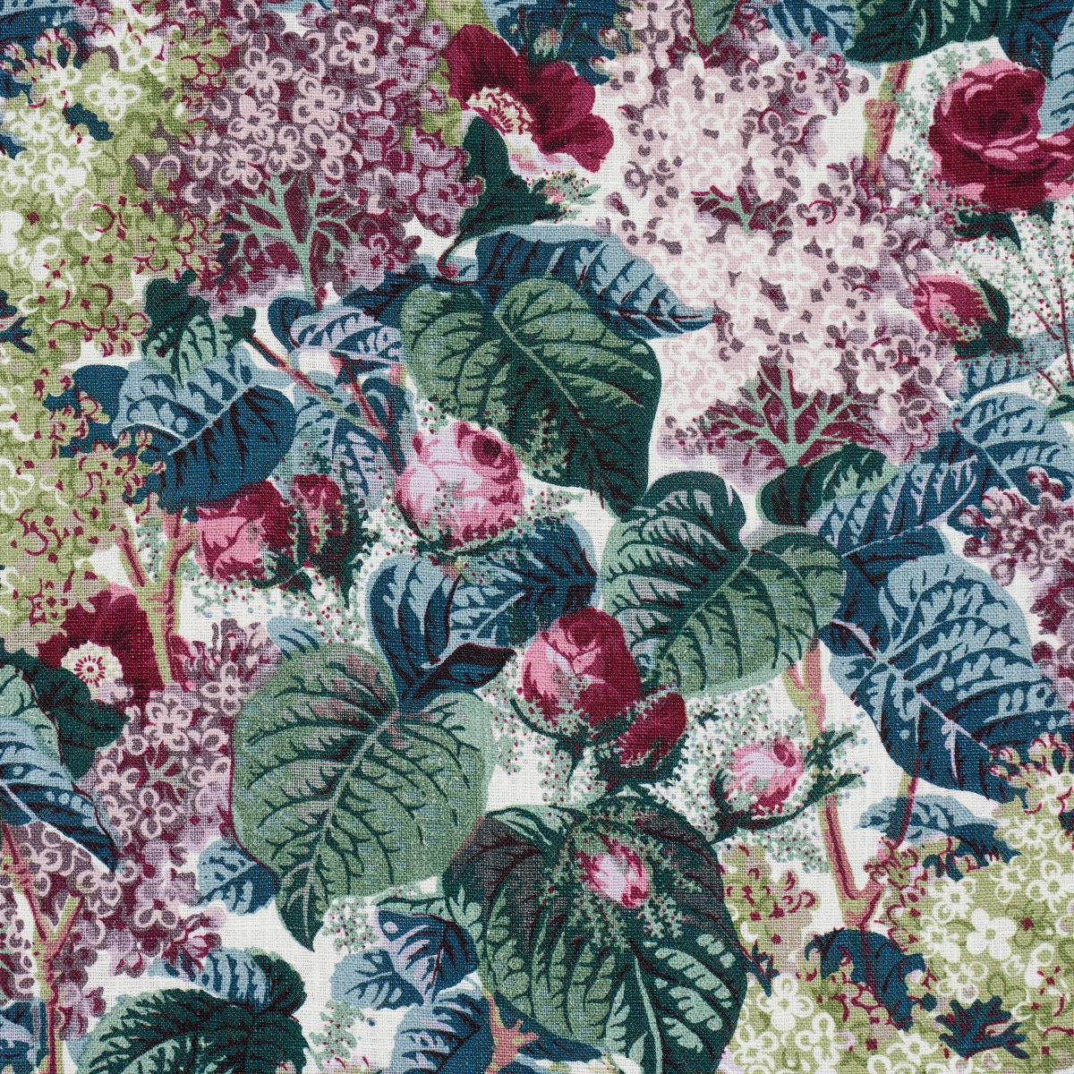 Schumacher Flora's Fleurs Plum Fabric 181870