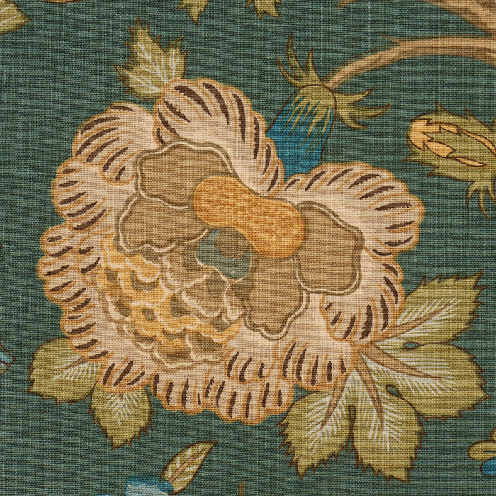 Schumacher Darsy Tree Of Life Juniper Fabric Sample 181880