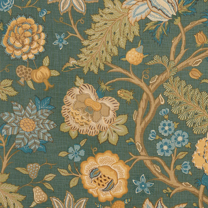 Schumacher Darsy Tree Of Life Juniper Fabric 181880