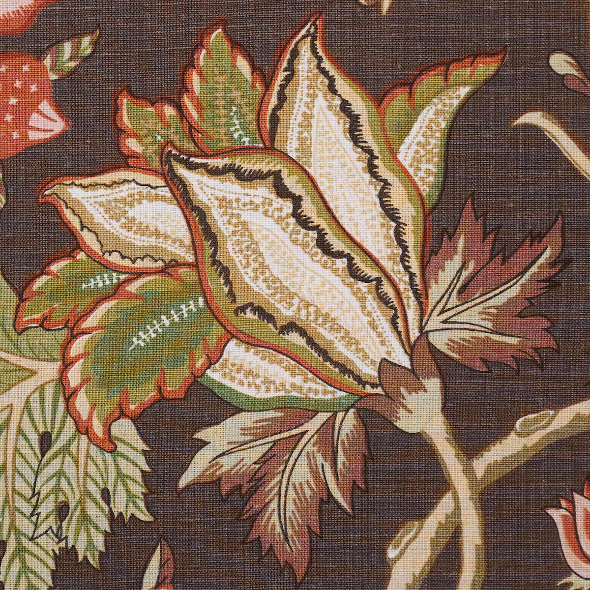 Schumacher Darsy Tree Of Life Sepia Fabric Sample 181882