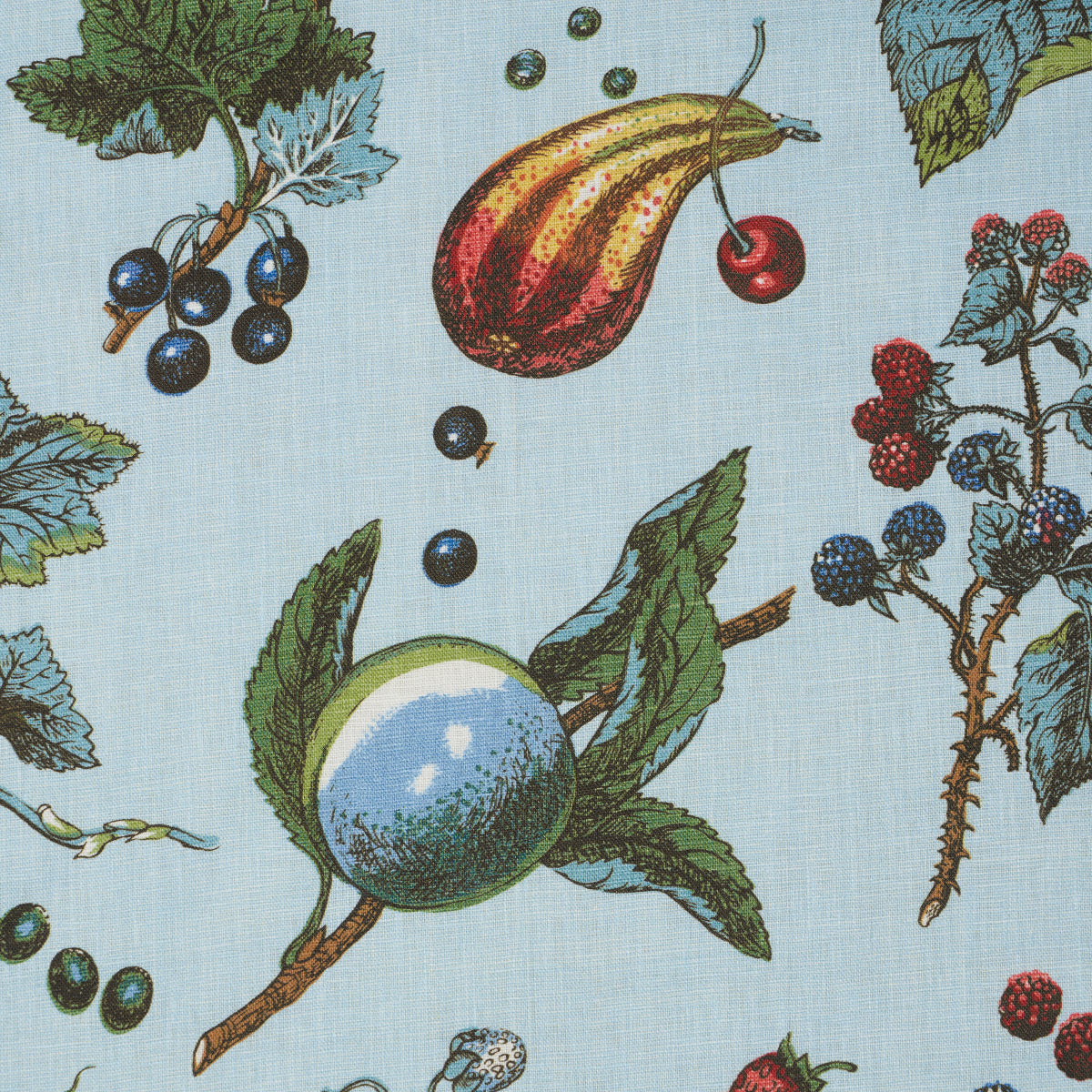 Schumacher Berry Grove Sky Fabric 181891