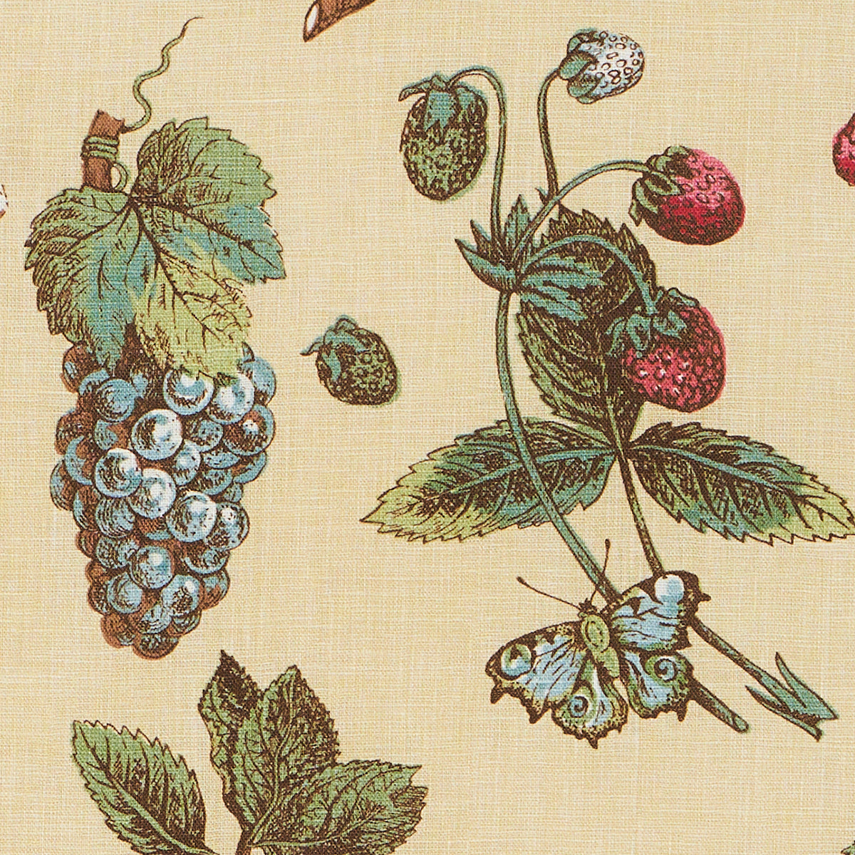 Schumacher Berry Grove Butter Fabric 181892