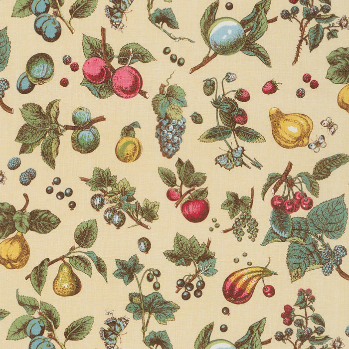 Schumacher Berry Grove Butter Fabric Sample 181892