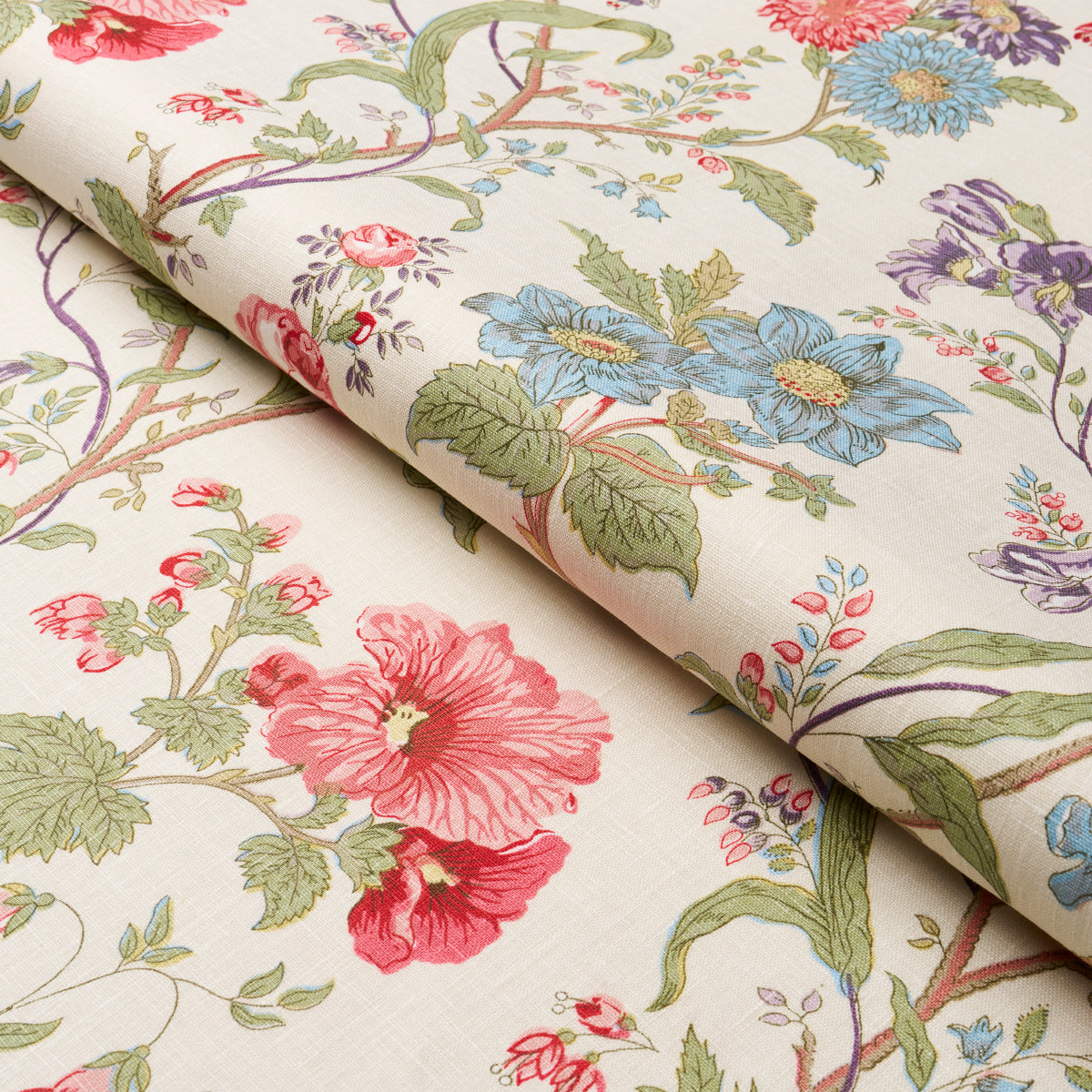 Schumacher Giselle Floral Ivory Fabric 181900